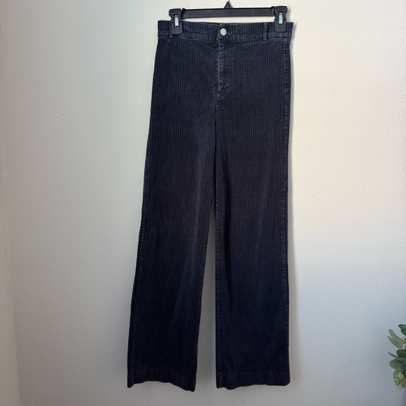 Zara Pants - Zara Black Wide Leg Corduroy Pants